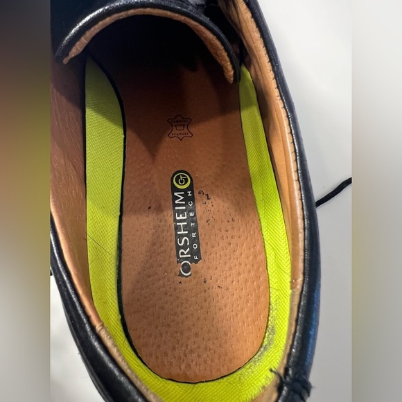 Florsheim Pinnacle Comfort Leather Apron Toe 10M Black Leather Oxfords - Picture 6 of 12